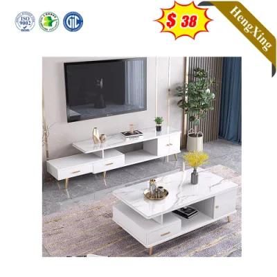 Modern Simple Style White Color Home Living Room Furniture Storage Drawers TV Stand
