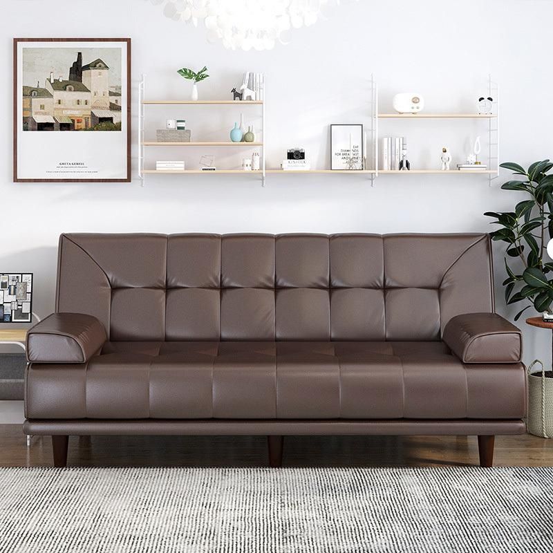 Multifunctional Dual-Purpose Simple Modern Leather Sofa Bed