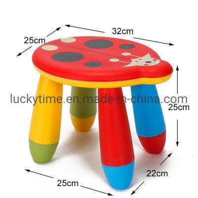 Seven-Star Ladybug Simple Plastic Stool for Children
