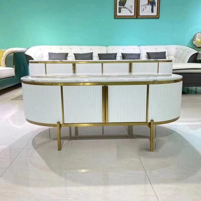 Post Modern Light Luxury Marble TV Cabinet Coffee Table Combination