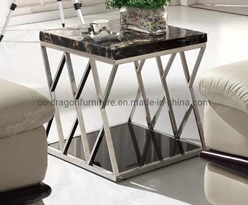 Modern Furniture Gold Color Stainless Steel Coffee Table End Table