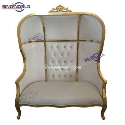 Love Seat King Throne Queen Chair for Wedding/Banquet/Hotel/Restaurant/Hall/Event
