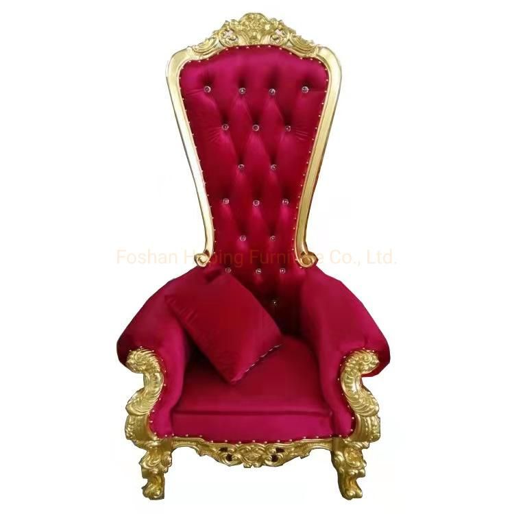 Manufacturer Hotel King Throne Wood Furniture European Antique Chaise Nordic Carved Double Single Concubine Sofa Decoration Couch Wedding Image Chair