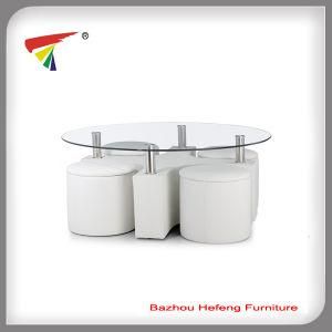 Round Tempered Glass Coffee Table (CT106)