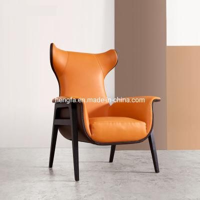 Nordic Sofa Reception Chair Modern Study Office Room Balcony Solid Wood Leisure Chair