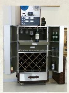 Aluminium Antique Country Home Hotel Furniture Steamer Wine Cabinet