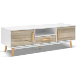 Home Stylist Design Wholesale White Wood Wooden Entertainment TV Stand Unit Living Room Sets for Home or Hotel Use