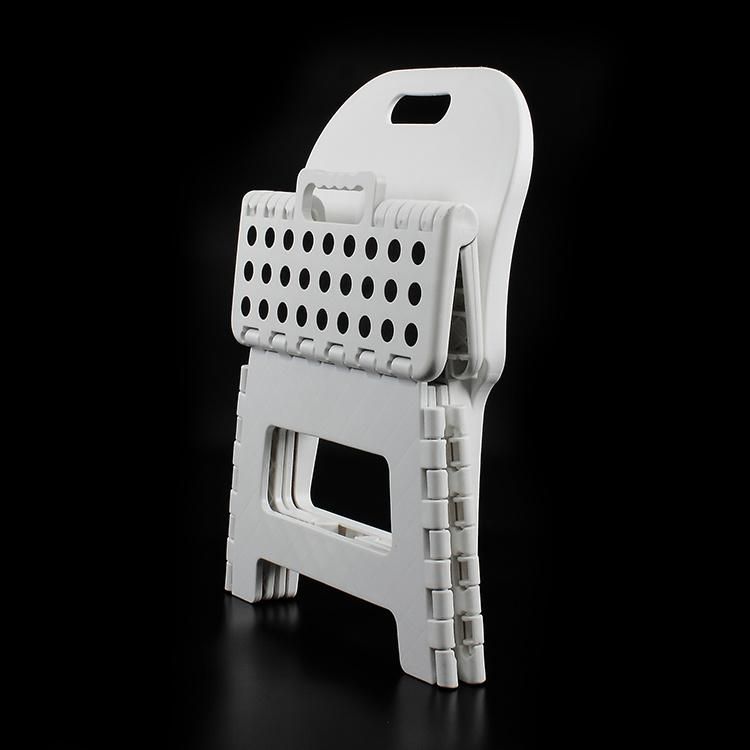 Plastic Folding Stool with Back