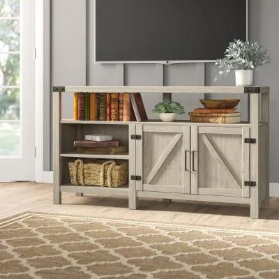 Living Room Furniture Gray Wash Storage TV Stand for Tvs up to 65 Inches