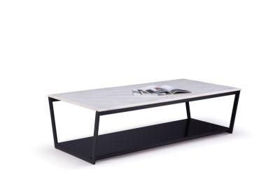 Zode Marble Coffee Table Steel Design Metal Living Room Furniture Set Modern Luxury Marble Coffee Tables
