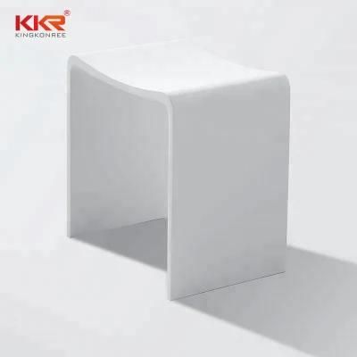 Anti-Fungal Stone Bathroom Acrylic Solid Surface Shower Bench
