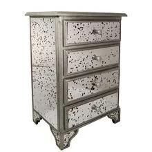 Living Room Furniture Quality Assurance 3 Drawer Chest Mirrored Chest