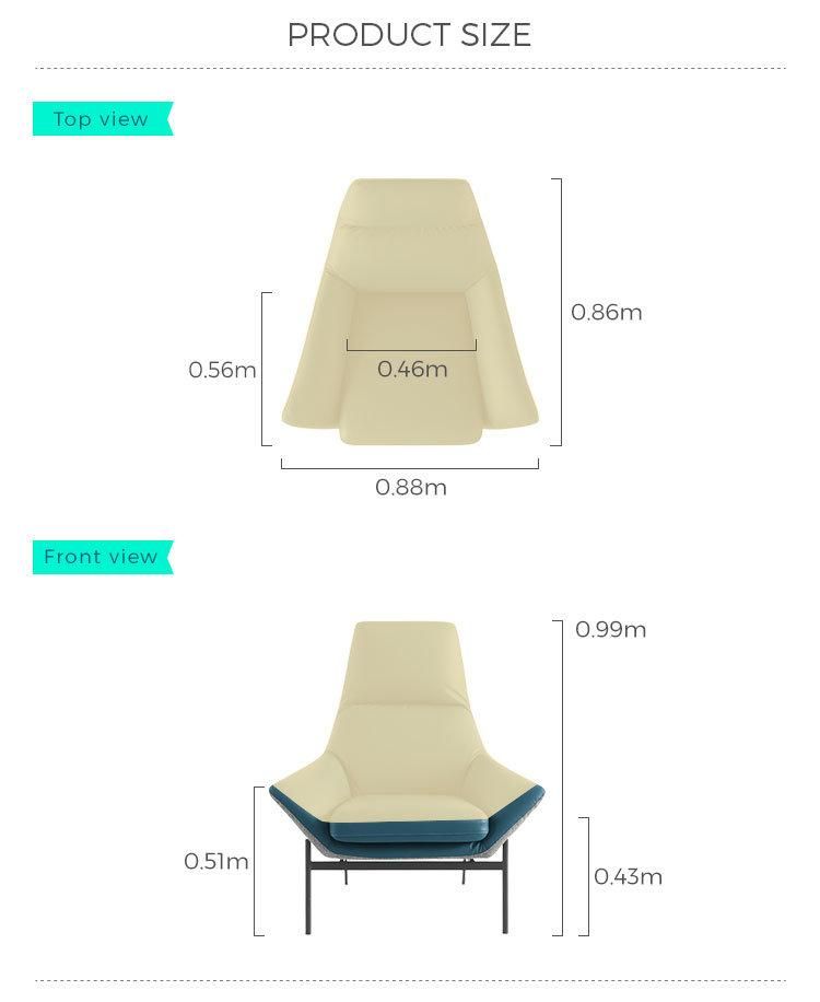 Linsy Modern Lazy Leisure Single Sofa Chair Hardware Foot Luxury Living Room Sofa Chair Tdy39