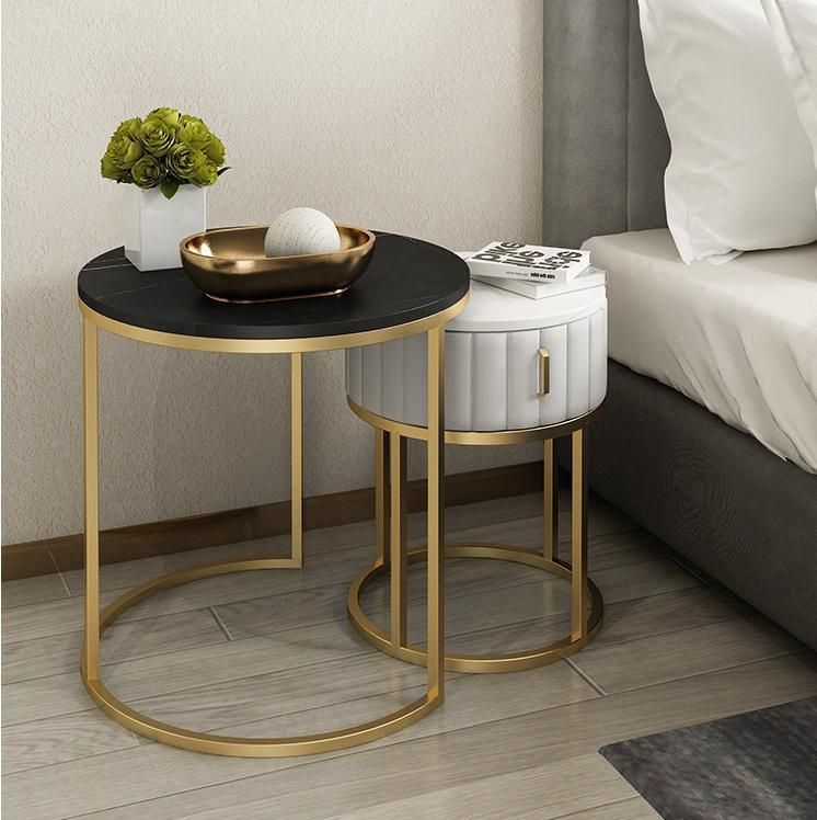 Tray Small Round Table Modern Metal Black Folding Round Coffee Table Side Table