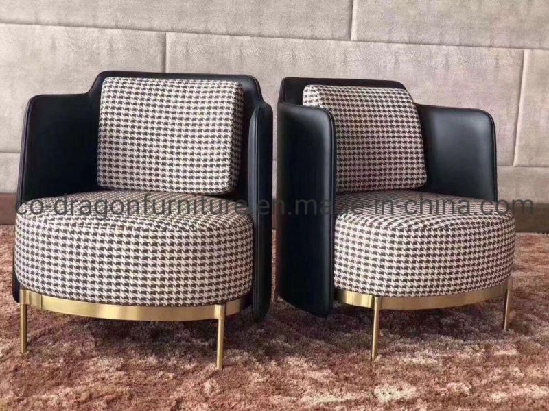 Modern Style Home Furniture Fabric Leisure Sofa Chair with Arm
