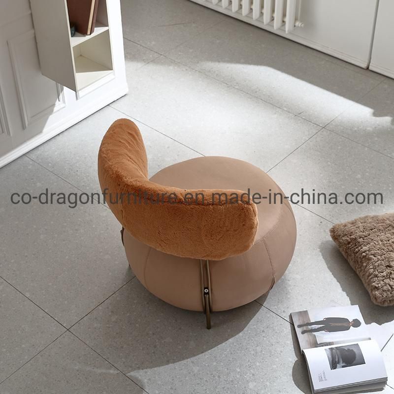 Fashion Fabric Leisure Sofa Chair with Metal for Modern Furniture