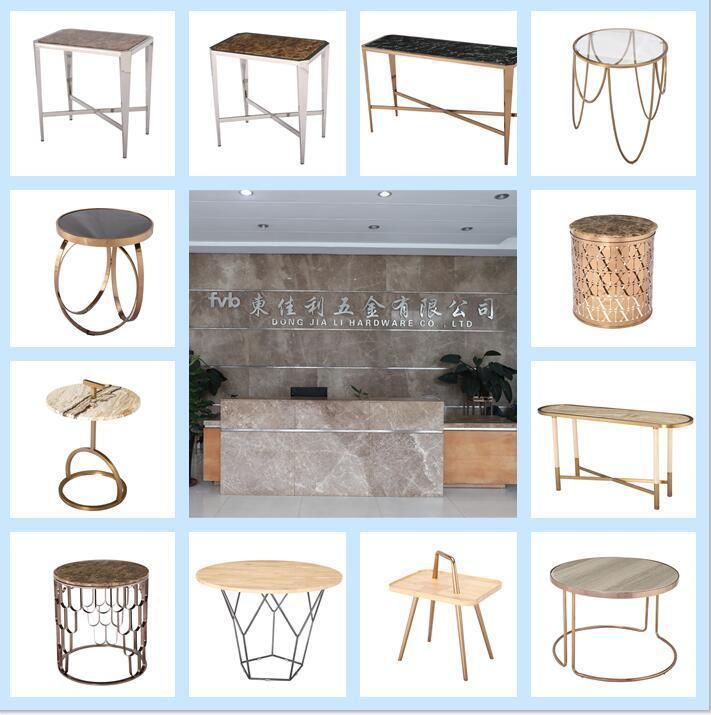 Factory Design Modern Metal Side Tables for Living Room Home Office Hotel or Sample Room