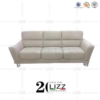Popular Modern Hot Selling Simple Home Furniture European Modular Living Room Genuine Leather Sofa