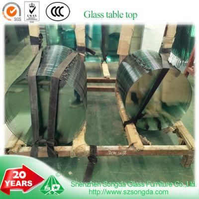 Glass Table Top CNC Grinding High Quality Temepered Glass