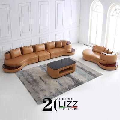 New Modern Office Meeting Room and Home Furniture Genuine Leather Sofa