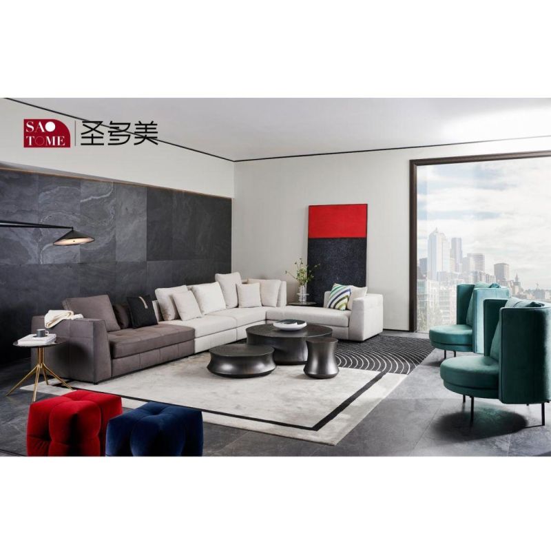 Modern Wood Carton Packed 4440*1830*700mm Foshan, China L Shape Sofa