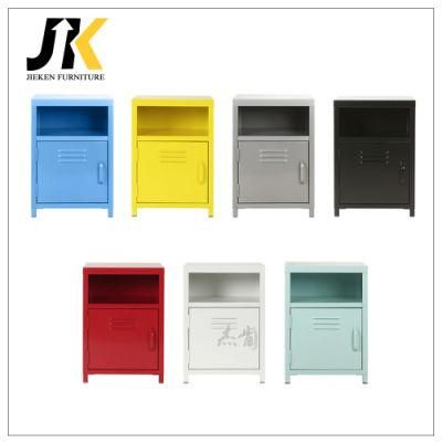 Cheap Colourful Steel Classic Unique Steel Nightstands Metal Bedside Table