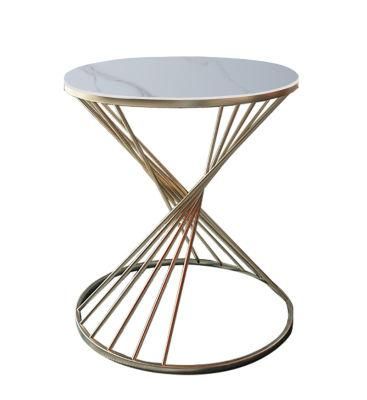 Nova Modern Home Furniture Marble Desktop Living Room Round Side Table