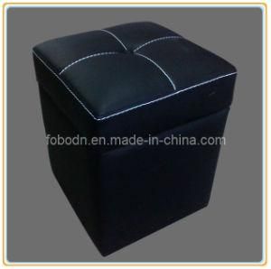 Retail Store Square Leather Shoe Fitting Stool