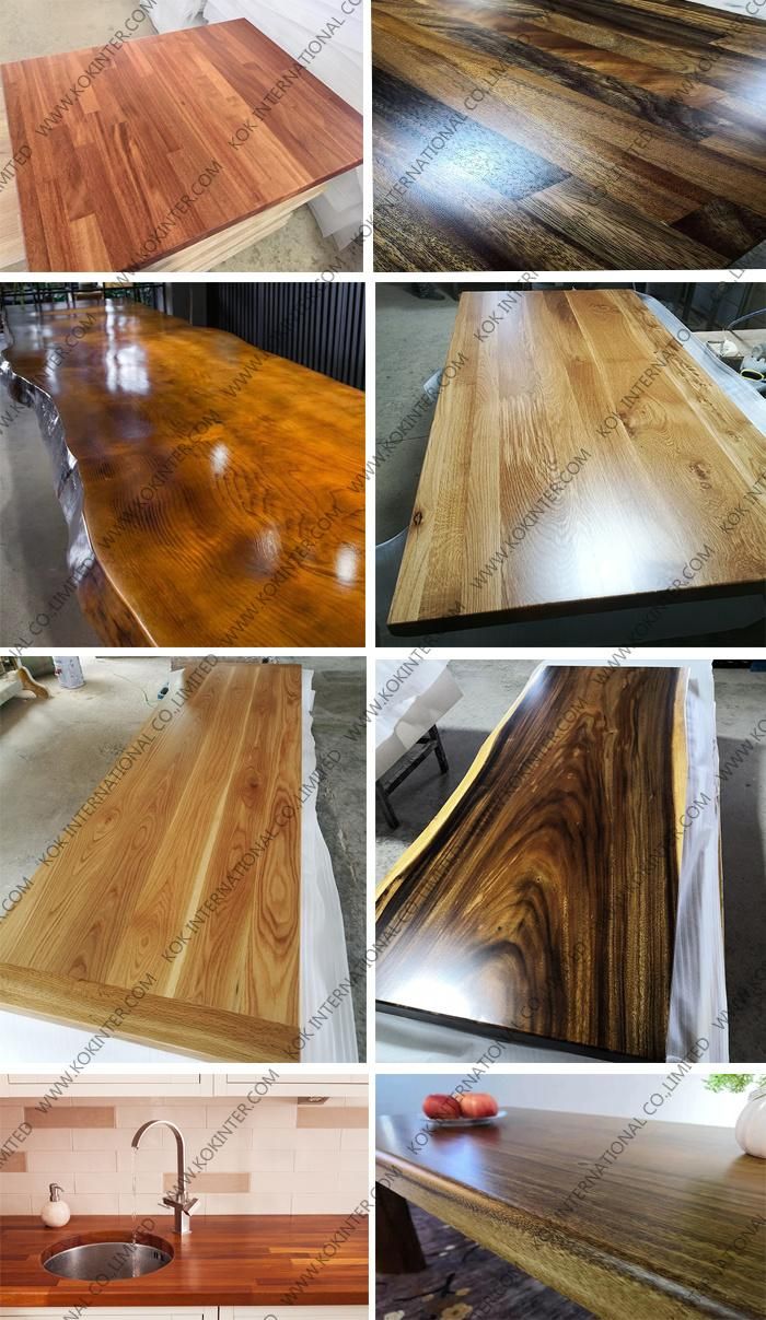 Solid Wood Kitchen Butcher Block Countertop Worktop Table Top Bar Top