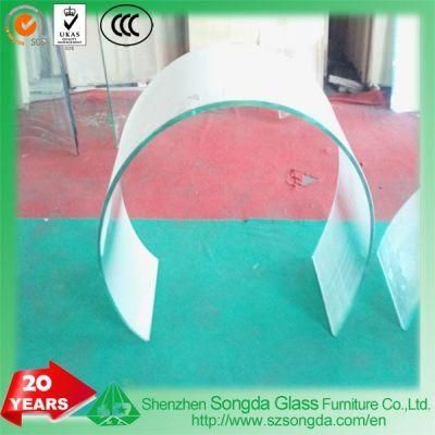 Clear Bent Glass Process Customized Shape Size