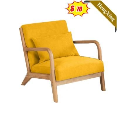 Custom Modern Design Living Room Furniture Wholesale Wooden Fabric Single Sofa