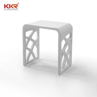 Bathroom Resin Solid Suface Cast Stone Shower Stool