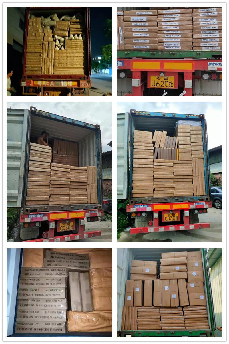Log Color Modern Style Factory Customized Bedroom Furniture Wooden Lockable 2-Door Wardrobe with 2 Drawers