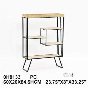 Nordic Floor Sundries Display Shelf Living Room Gold Simple Bookshelf Office Iron Storage Rack Furniture