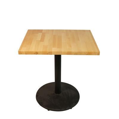 Solid Beech Wood Butcher Block Coffee Table 24X30inch with Round Base