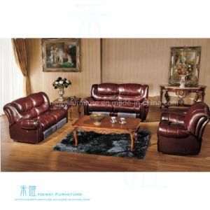 Modern Leather Recliner Sofa Set for Home Theater (DW-15S)