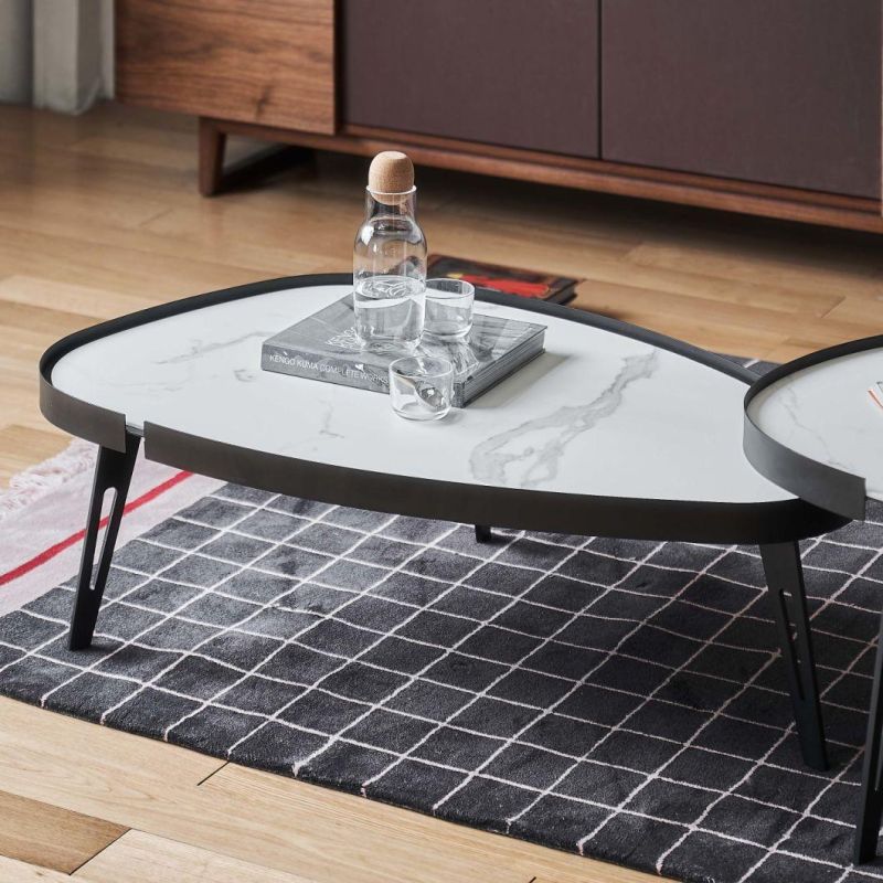 CT133A Coffee Table, Latest Design Ceramic Top Coffee Table, Italia Design Home and Hotel Furniture Customization