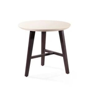 Trendy Round Wooden Corner Table for Modern Living Room (YA968C-2)