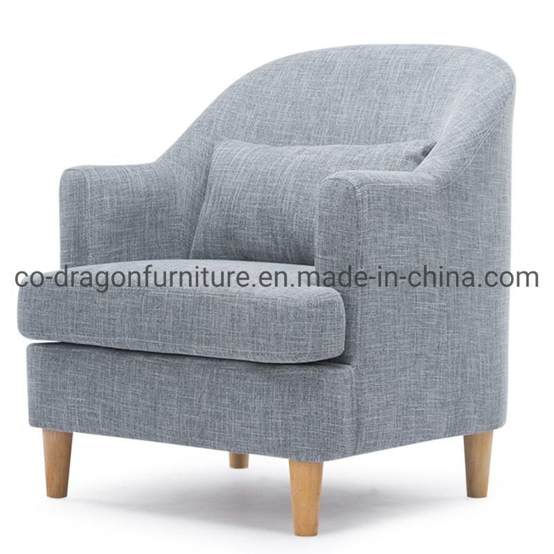 European Design Wooden Legs Fabric Sofa Chair for Home Furniture