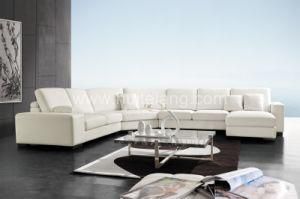 Living Room Leather Corner Sofa (8002#)