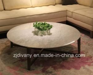 Italian Style Wood Marble Tea Table Coffee Table (T-85)