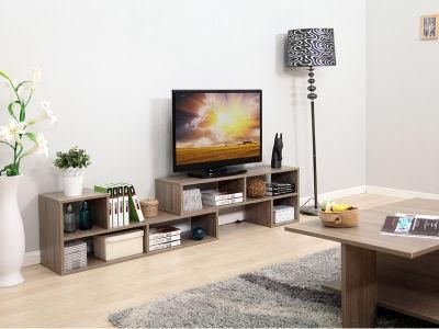 Wood Grain Color Solid Color TV Stand for Living Room