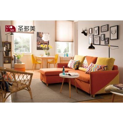 Modern Style Hospitality Furniture Orange Sofabed