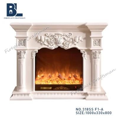 Ce Approved Home Furniture European LED Lights Electric Fireplace (318SS)