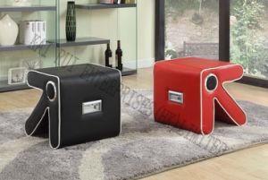 Music Storage Multifunctional Modern PVC Leather Ottoman
