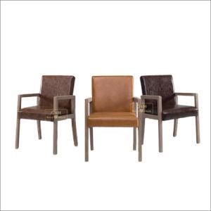 Wholesale Chesterfield Fabric Wood Dining Chairs for Restaurant Furniture