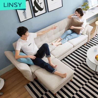 Linsy European China Sofa Bed Living Room Furniture 1012
