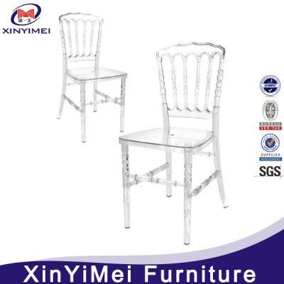 Wedding Furniture Clear Resin Royal Chair / Clear Napoleon Chair