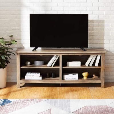 Amazon Factory Direct Open Doors Storage with Wooden Modern Paper Laminate TV Stand for Living Room Furniture