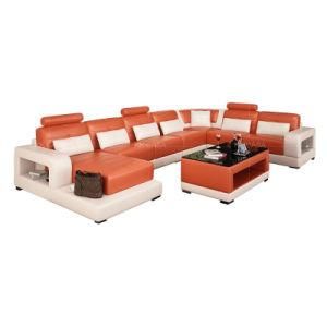 European Modern L Shape Sectional Leather Sofa (Corner sofa)